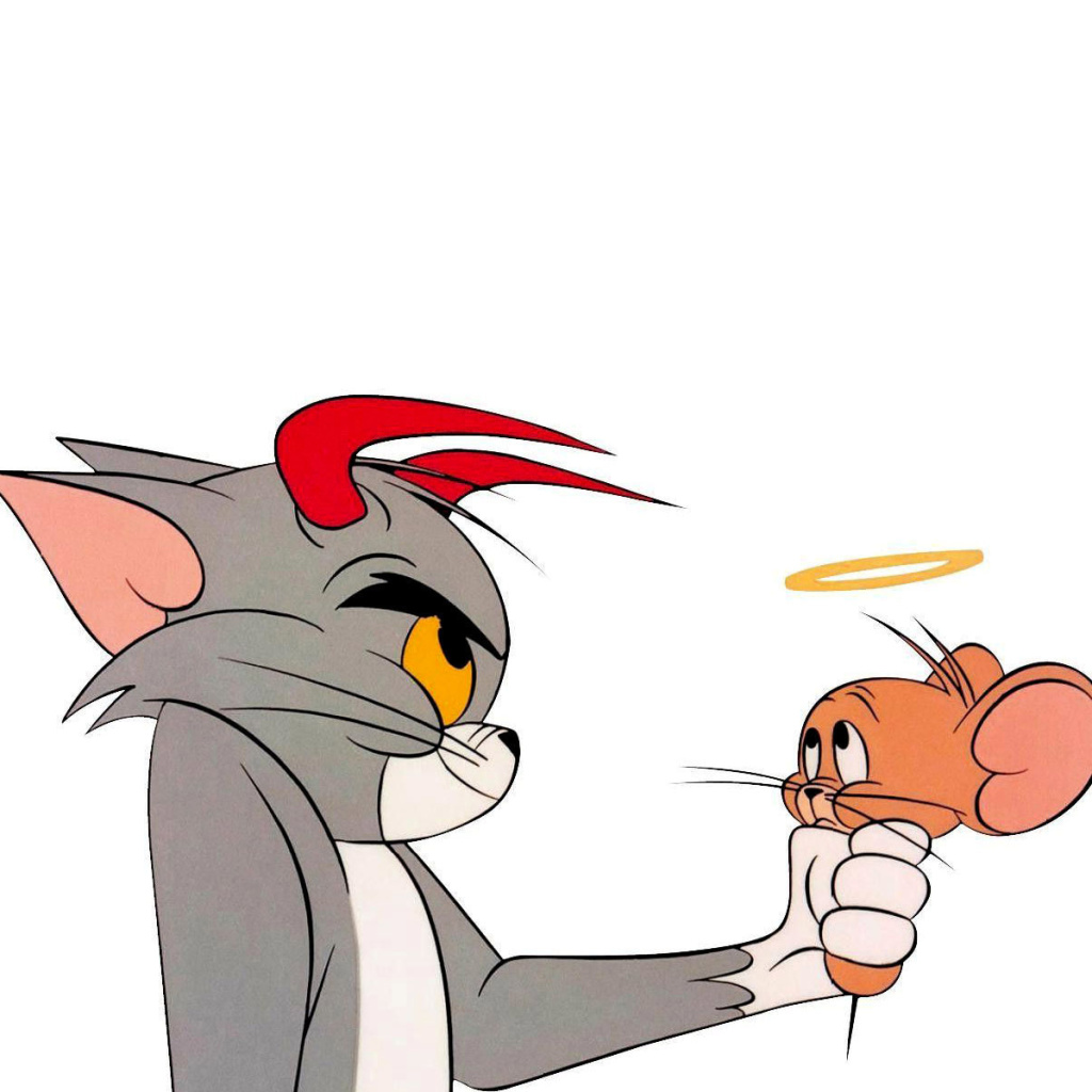 Fondo de pantalla Tom and Jerry 1024x1024