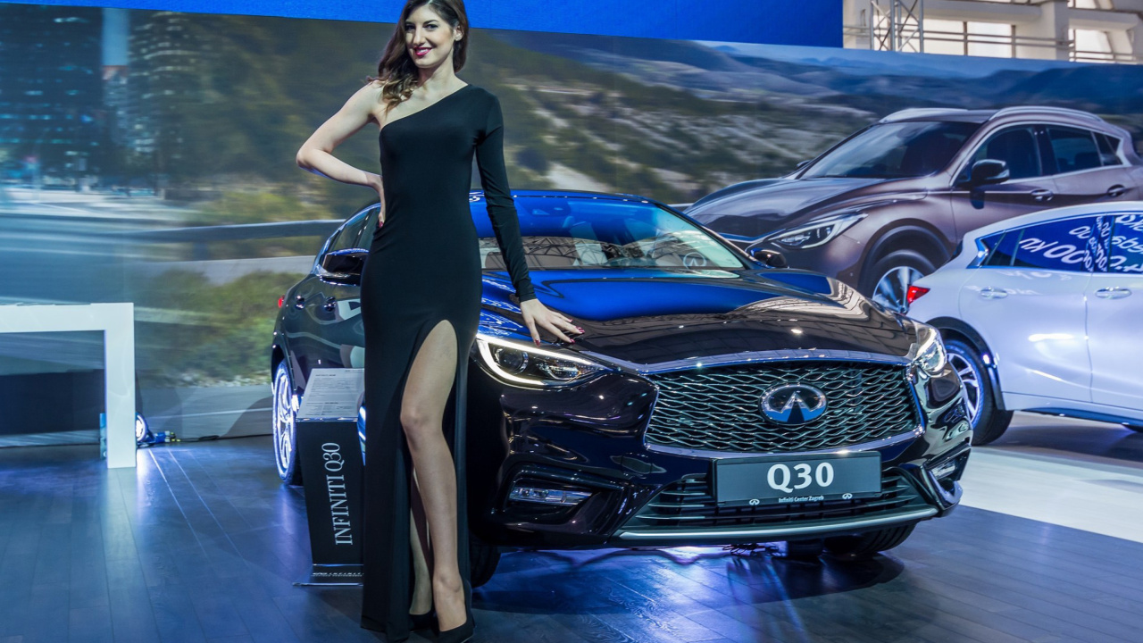 Sfondi Infiniti Q30 Frankfurt Auto Show 1280x720