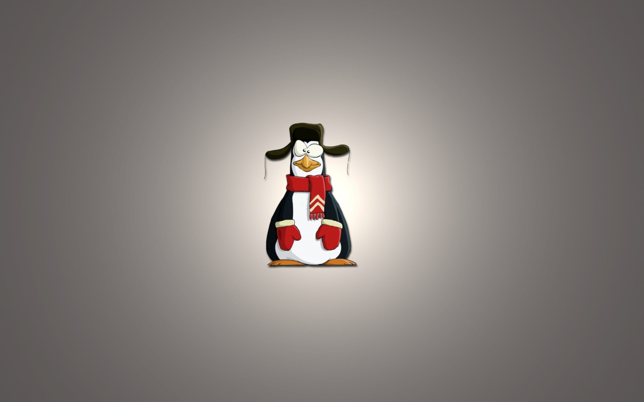 Screenshot №1 pro téma Funny Penguin Illustration 1280x800