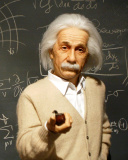 Обои Einstein and Formula 128x160