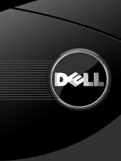 Dell Black And White Logo screenshot #1 240x320