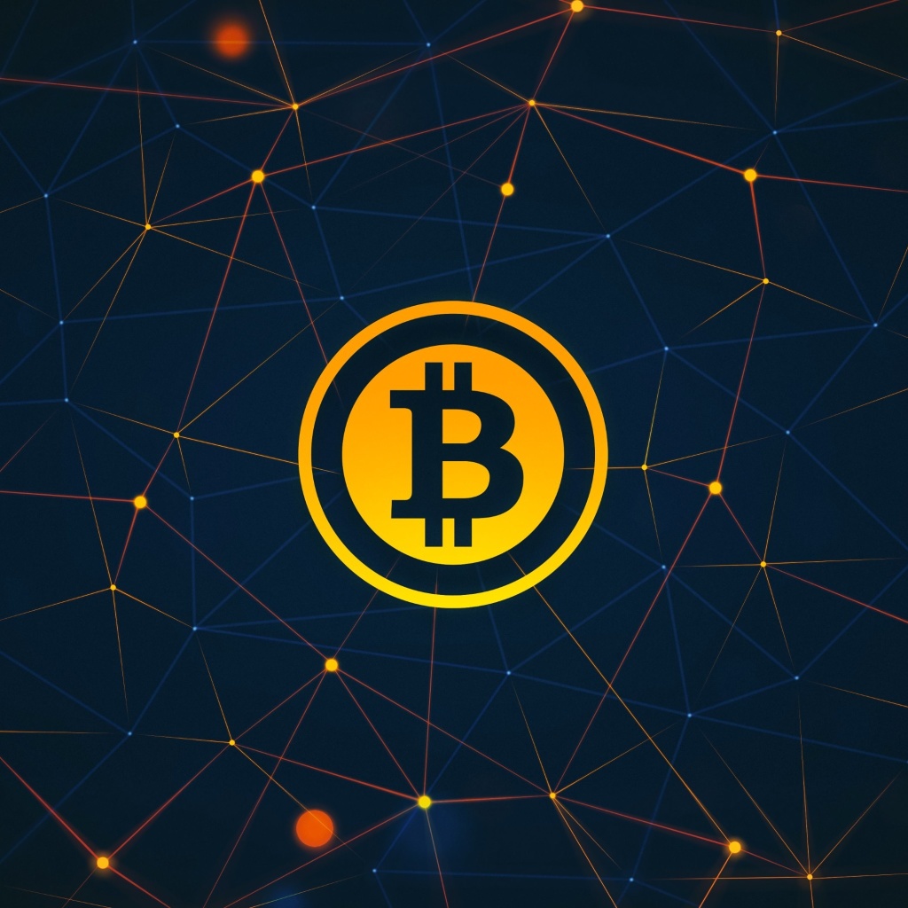 Bitcoin Cryptocurrency wallpaper 1024x1024