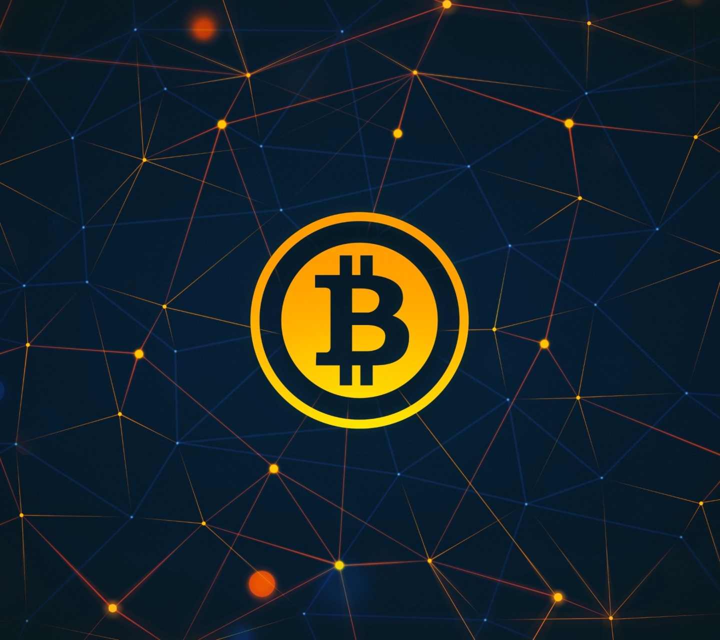 Das Bitcoin Cryptocurrency Wallpaper 1440x1280