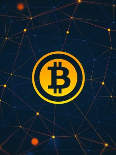 Das Bitcoin Cryptocurrency Wallpaper 240x320