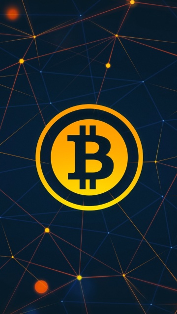 Das Bitcoin Cryptocurrency Wallpaper 360x640