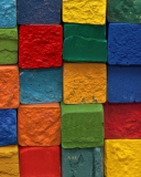 Screenshot №1 pro téma Colorful Bricks 128x160