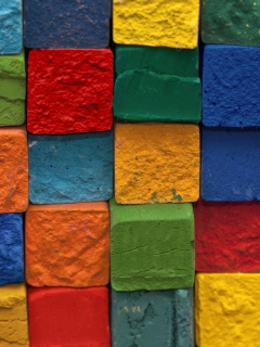 Sfondi Colorful Bricks 240x320