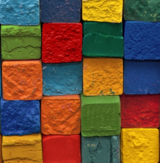 Colorful Bricks papel de parede para celular para iPad 3