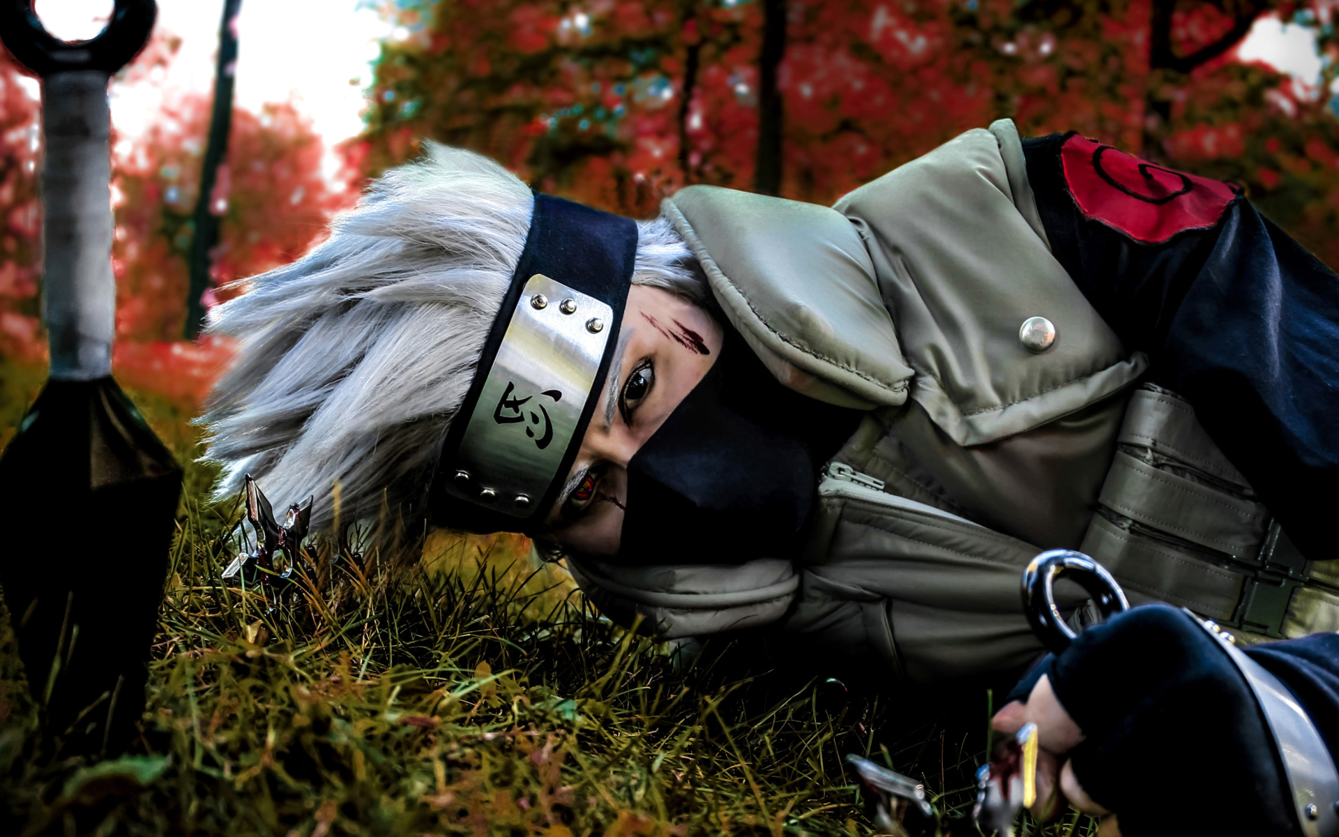 Обои Hatake Kakashi Cosplay Costume 1920x1200