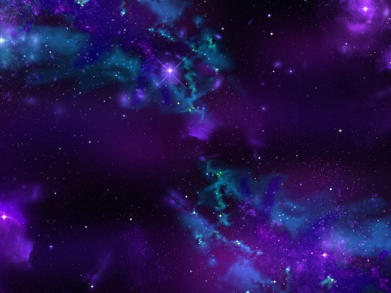 Das Starry Purple Night Wallpaper 1280x960