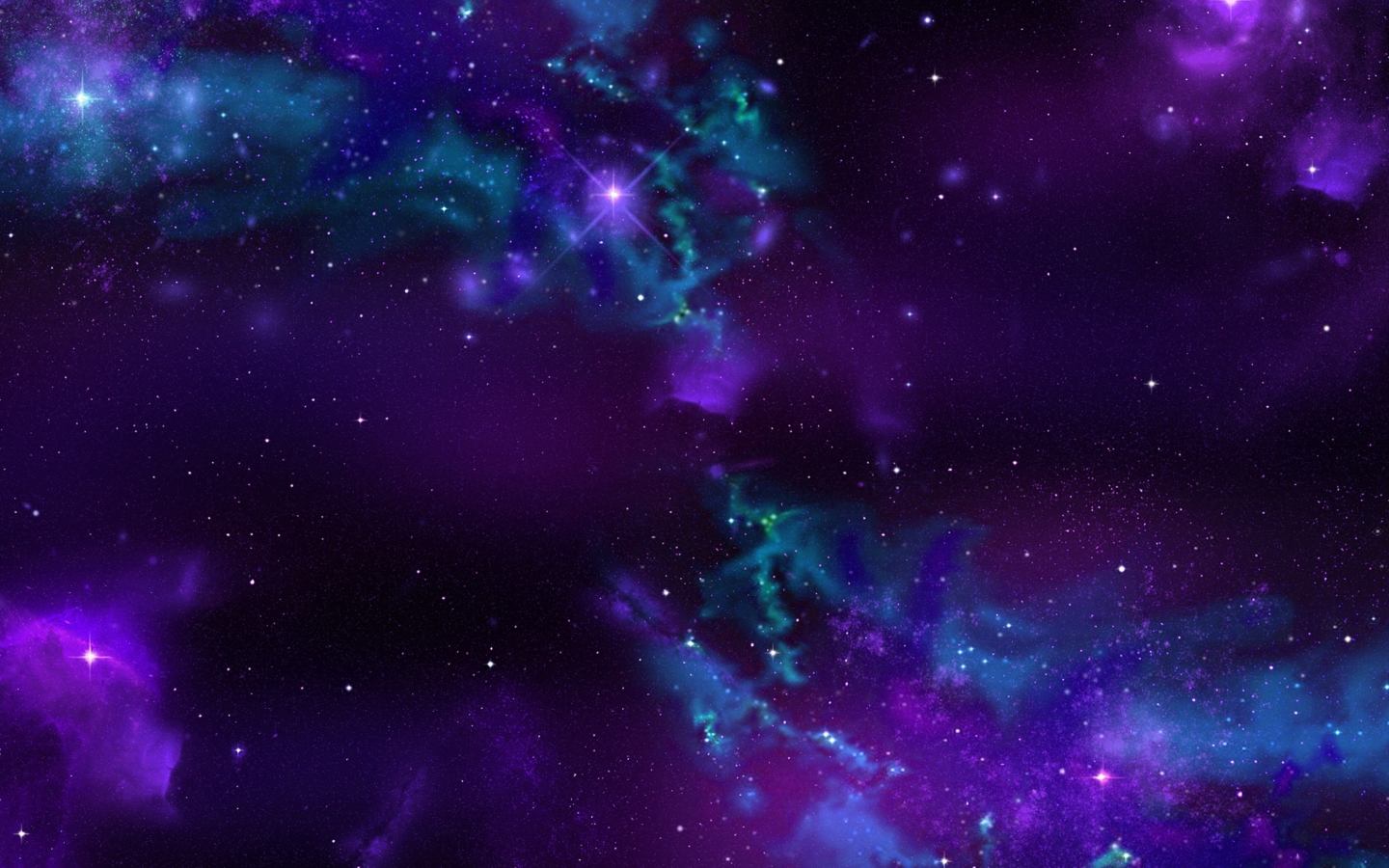 Screenshot №1 pro téma Starry Purple Night 1440x900