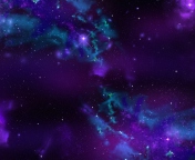 Das Starry Purple Night Wallpaper 176x144