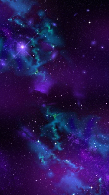 Starry Purple Night screenshot #1 360x640