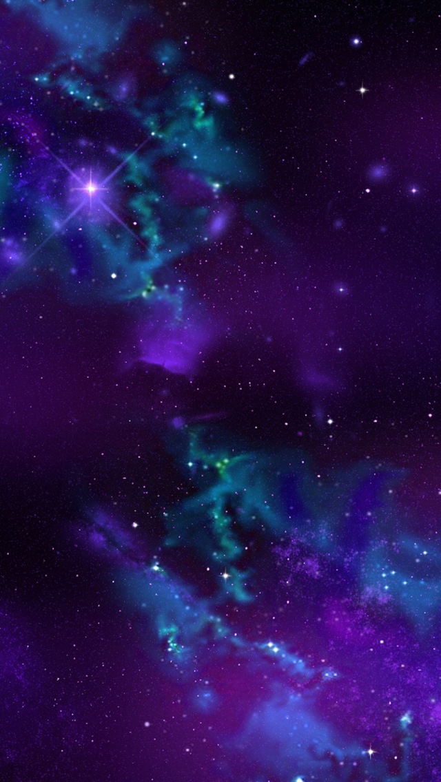 Screenshot №1 pro téma Starry Purple Night 640x1136