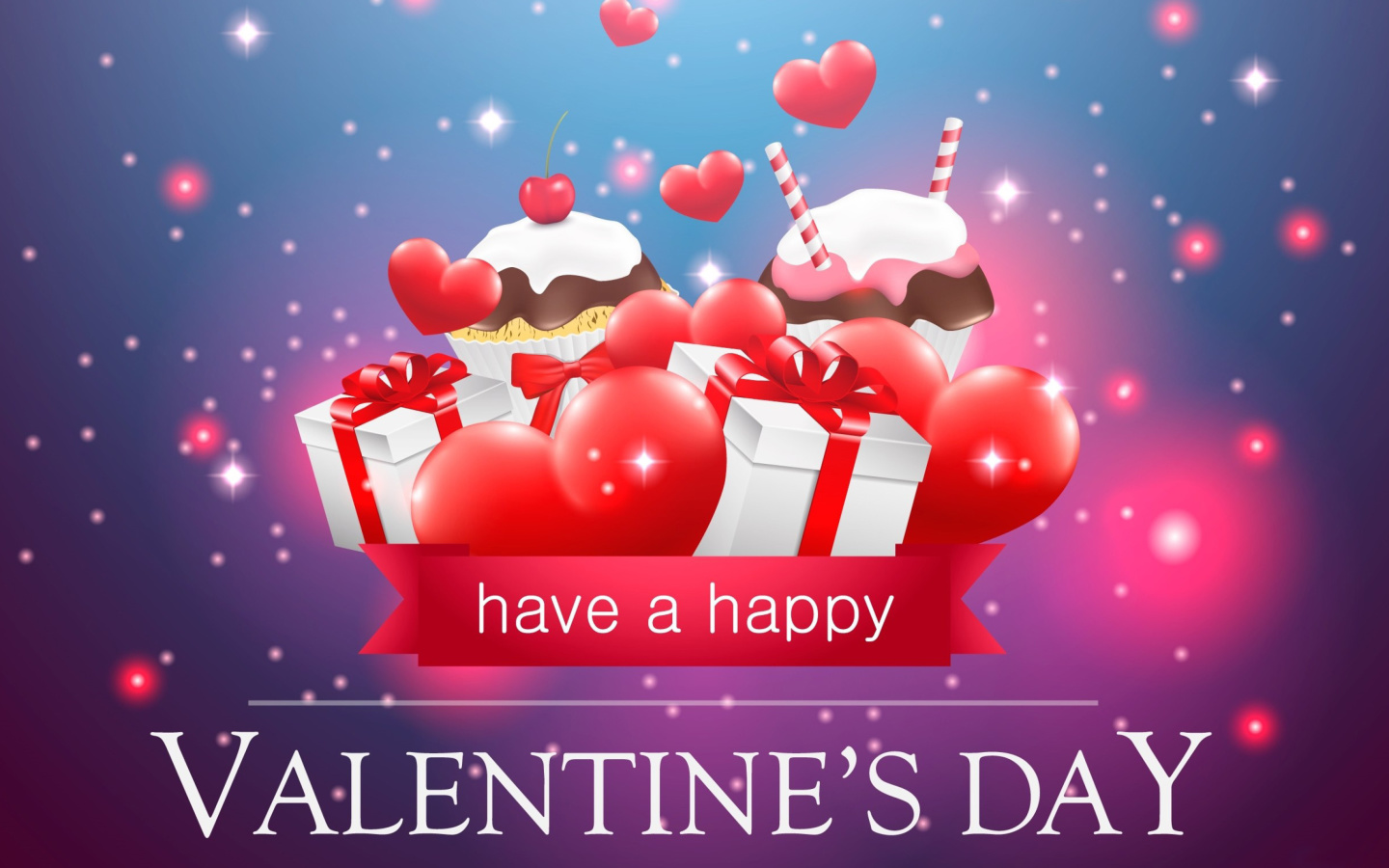 Screenshot №1 pro téma Happy Valentines Day 1440x900