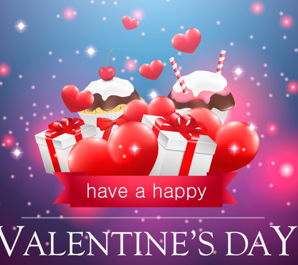 Das Happy Valentines Day Wallpaper 960x854