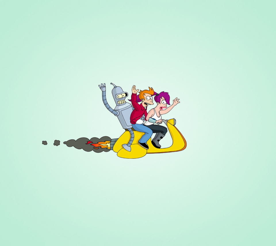 Sfondi Bender J And Leela From Futurama 960x854
