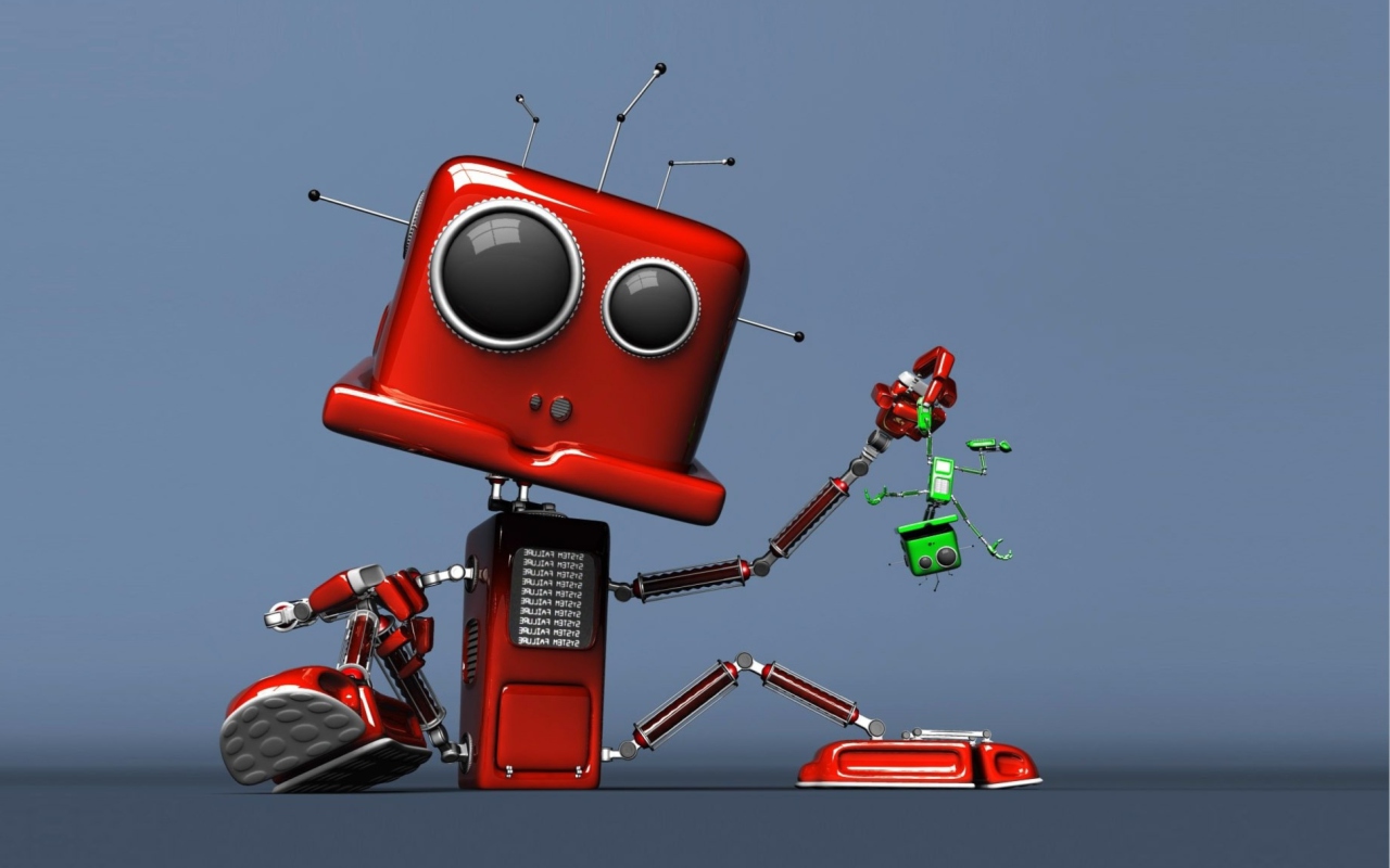 Sfondi Red Robot 1280x800
