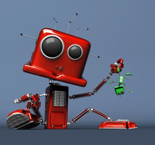 Red Robot - Obrázkek zdarma pro iPad mini