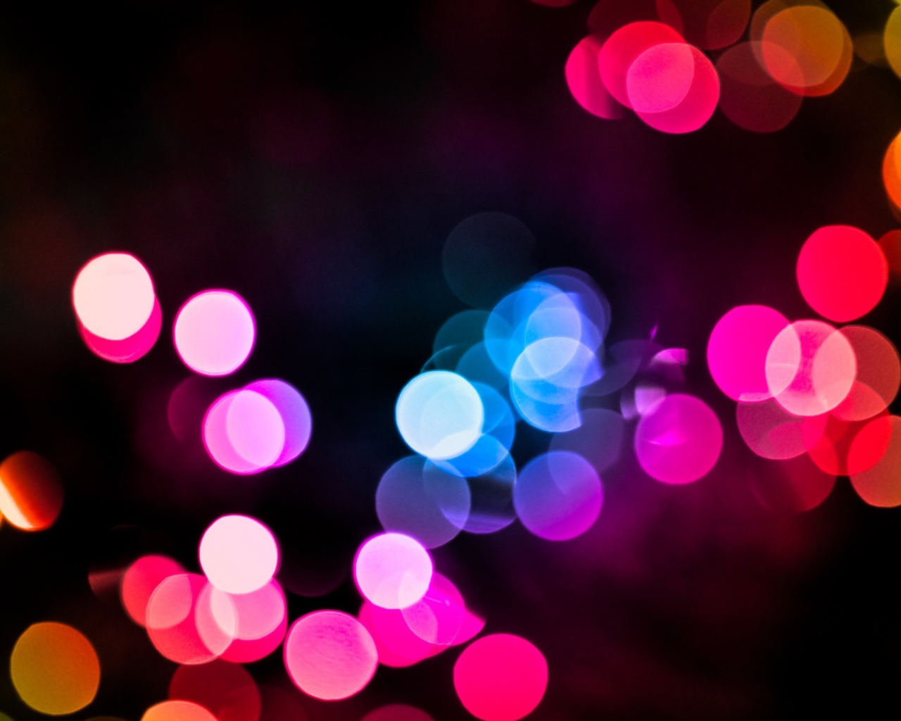 Screenshot №1 pro téma Colored Light Dots 1280x1024