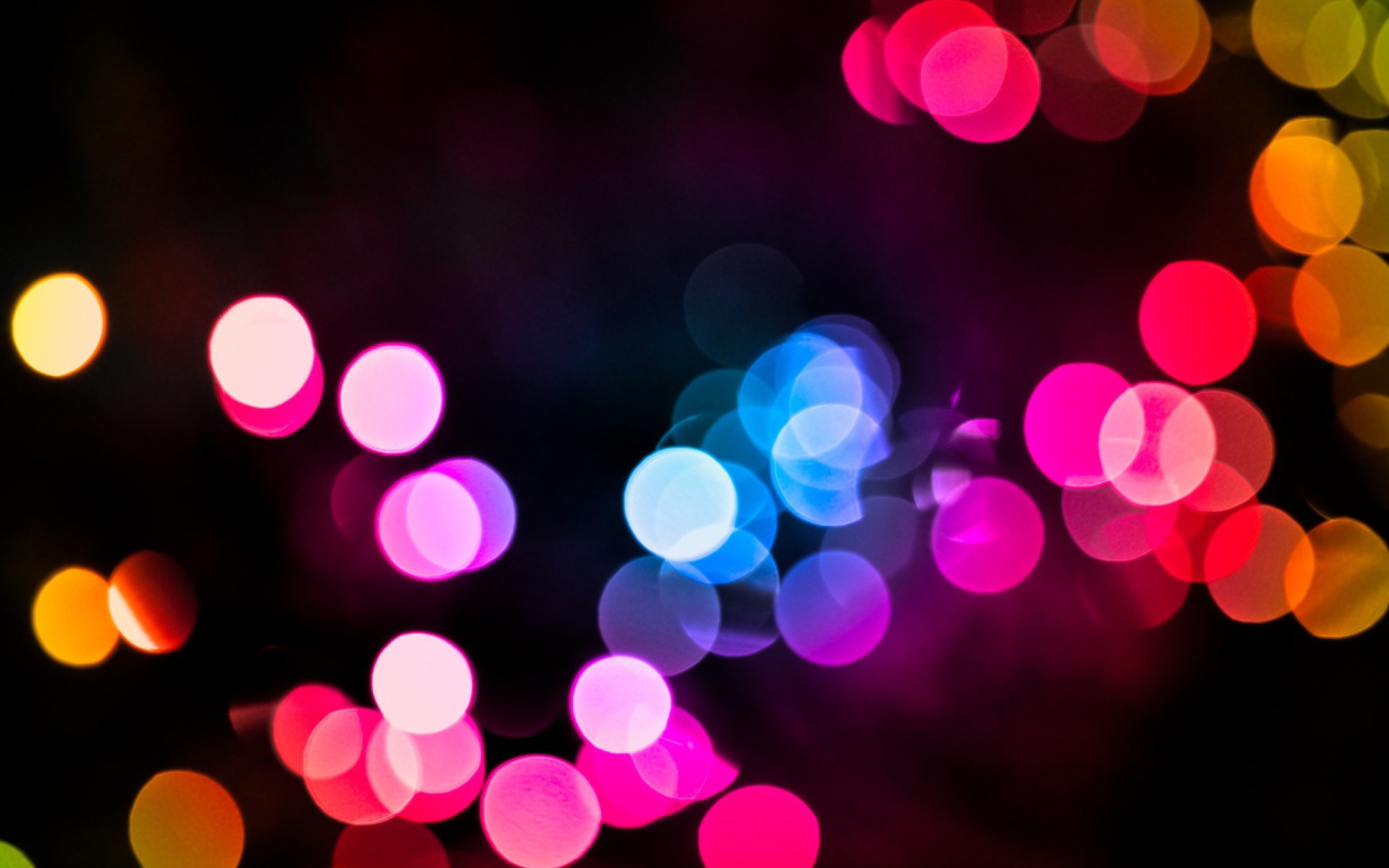 Screenshot №1 pro téma Colored Light Dots 2560x1600