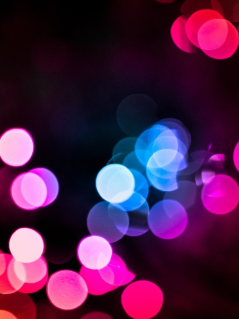 Screenshot №1 pro téma Colored Light Dots 480x640