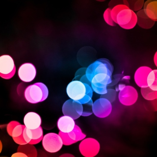 Kostenloses Colored Light Dots Wallpaper für iPad Air