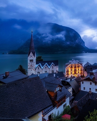Hallstatt Austria Mist City - Fondos de pantalla gratis para Nokia Lumia 925
