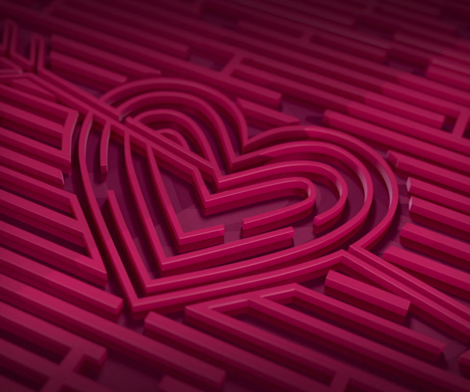 Claret Heart wallpaper 960x800