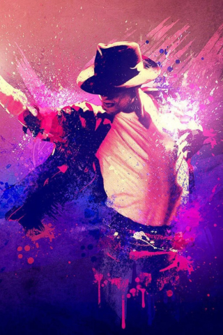 Fondo de pantalla Michael Jackson Art 320x480