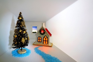 Christmas Scenery Wallpaper sfondi gratuiti per Nokia Asha 302