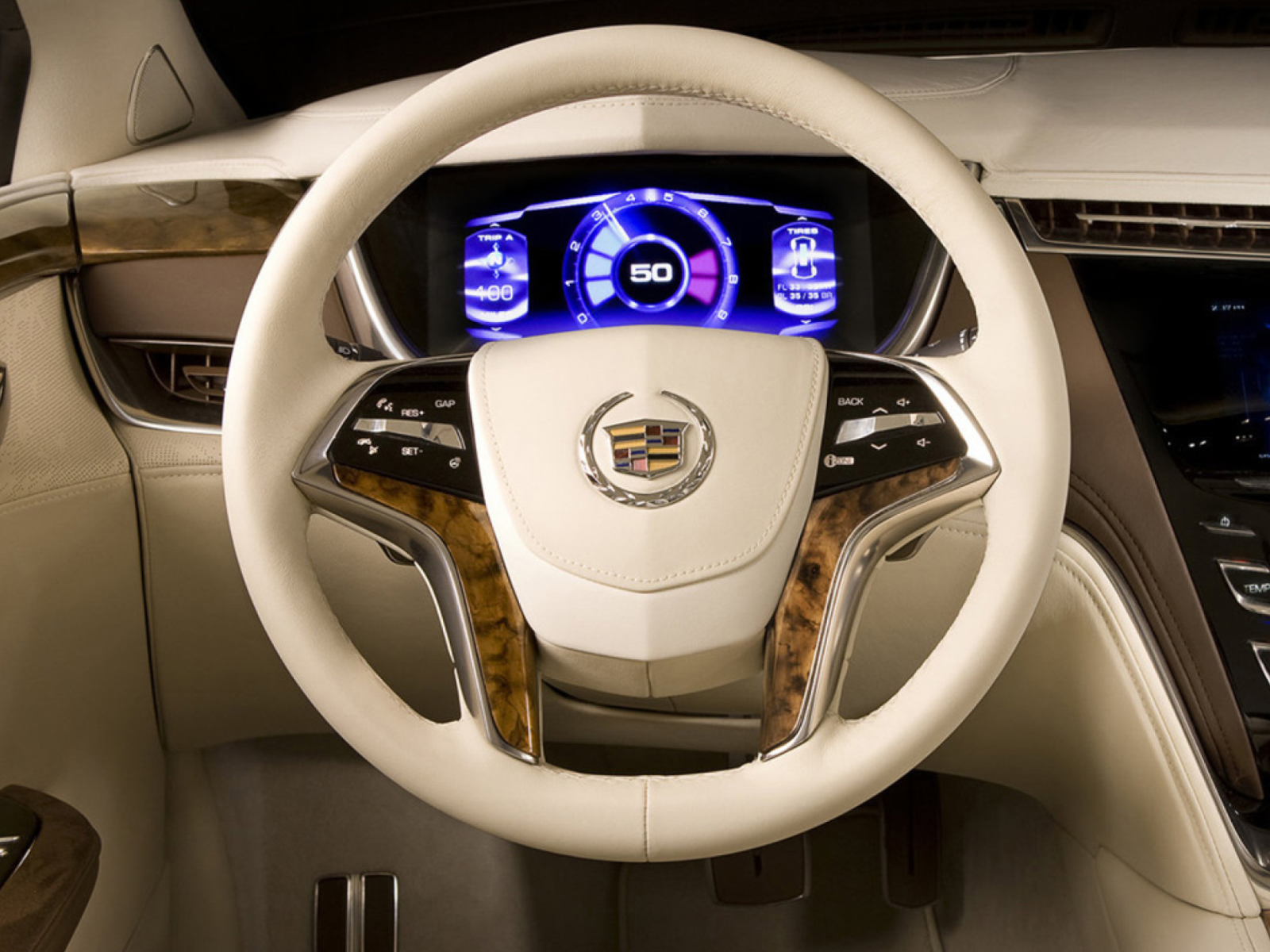 Screenshot №1 pro téma Car Wheel Interior 1600x1200