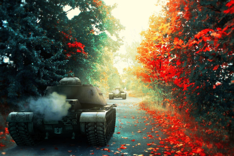 T 54 World of Tanks wallpaper 480x320