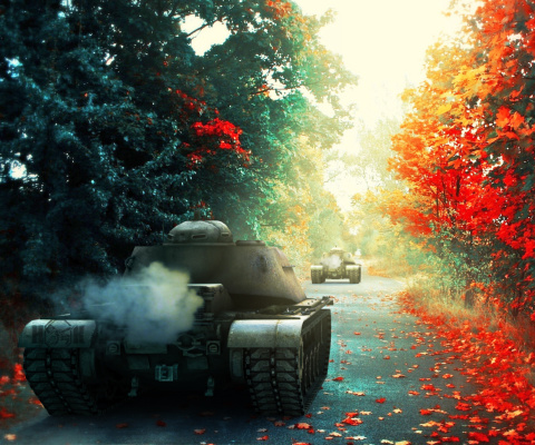 Screenshot №1 pro téma T 54 World of Tanks 480x400