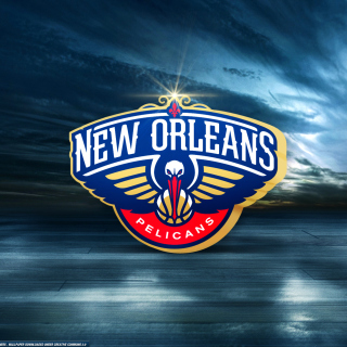 Kostenloses New Orleans Pelicans Logo Wallpaper für iPad