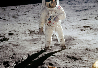 Man On The Moon Wallpaper for Android, iPhone and iPad