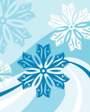 Screenshot №1 pro téma Snowflakes Patterns 128x160