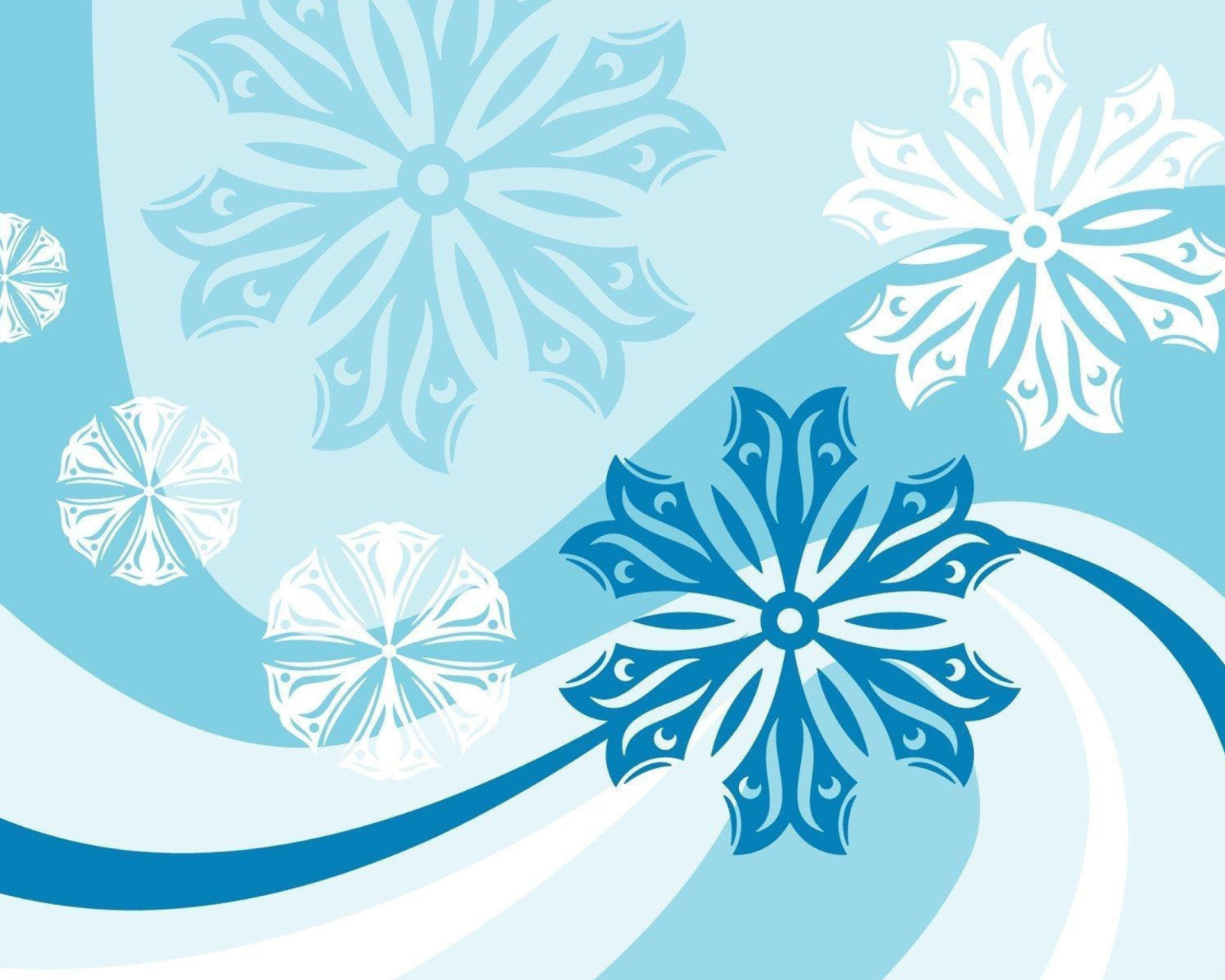 Das Snowflakes Patterns Wallpaper 1600x1280