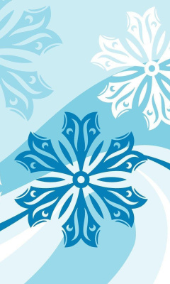 Fondo de pantalla Snowflakes Patterns 240x400
