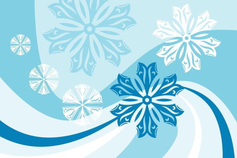 Обои Snowflakes Patterns 480x320