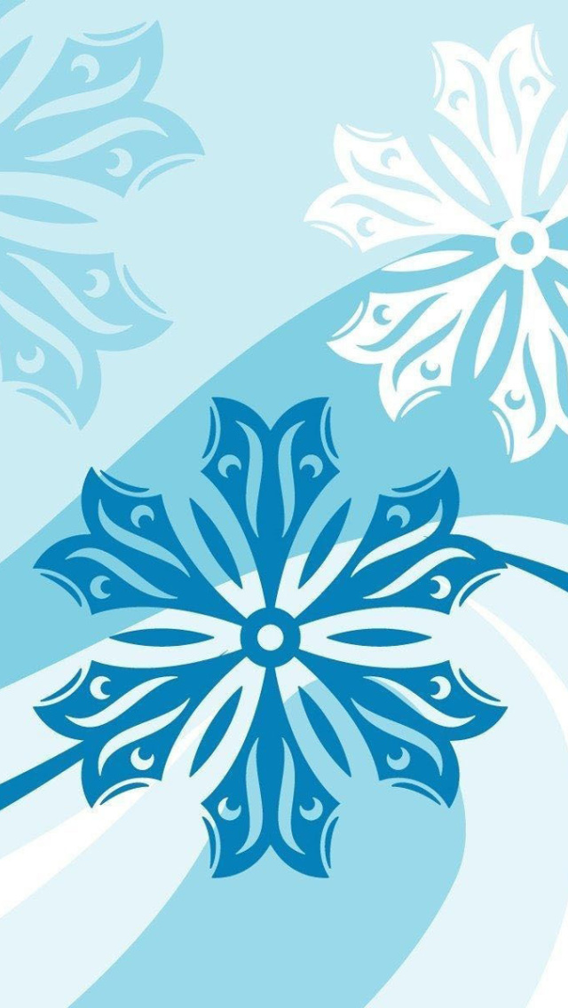 Snowflakes Patterns wallpaper 640x1136