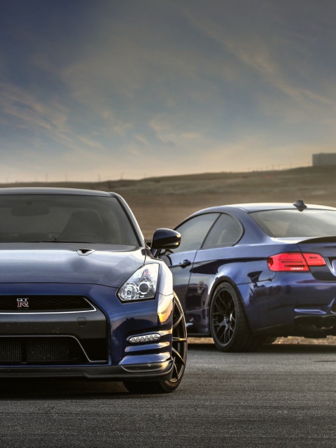 Nissan GTR and BMW M3 E92 screenshot #1 480x640