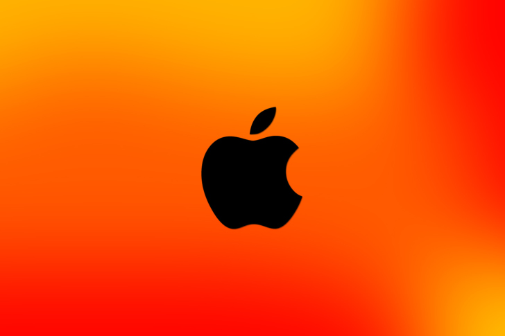 Sfondi Apple Logo Orange