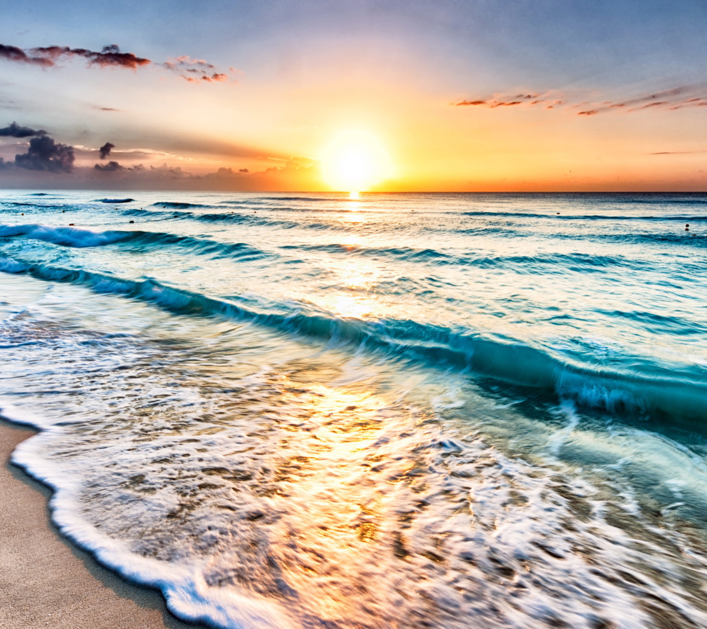 Sunset Beach wallpaper 1440x1280