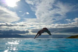 Swimmer Background for Android, iPhone and iPad