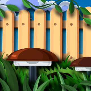 Fence in a Country House - Obrázkek zdarma pro iPad