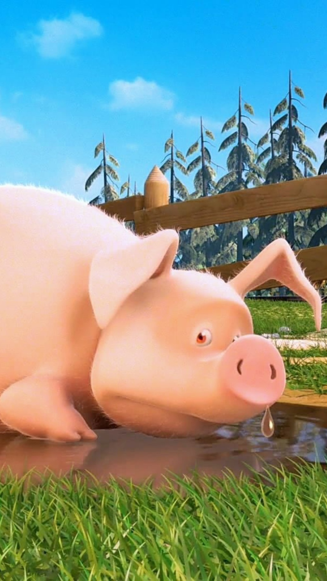 Fondo de pantalla Cute Pig 1080x1920