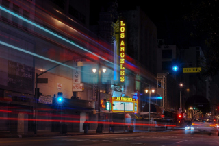 Los Angeles At Night - Obrázkek zdarma pro 1366x768