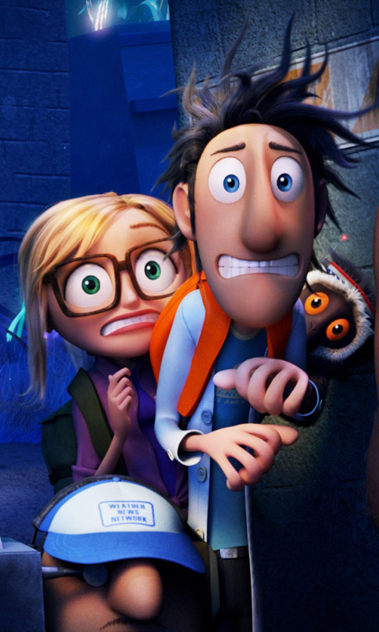 Cloudy with a Chance of Meatballs 2 wallpaper 768x1280