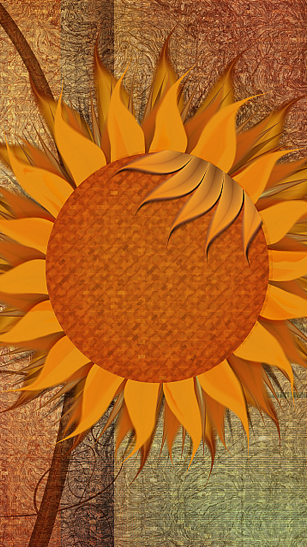 Fondo de pantalla Sunflower 1080x1920